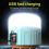 Solar LED Lantern Torch Lamp USB Rechargeable Camping Tent Light 5