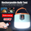 Solar LED Lantern Torch Lamp USB Rechargeable Camping Tent Light 12