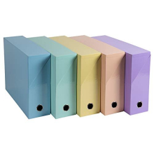 Exacompta - Ref 89560E - Aquarel Collection - Transfer Box File, 25.5x34cm for A4+ sized documents , 90mm Spine, Made up