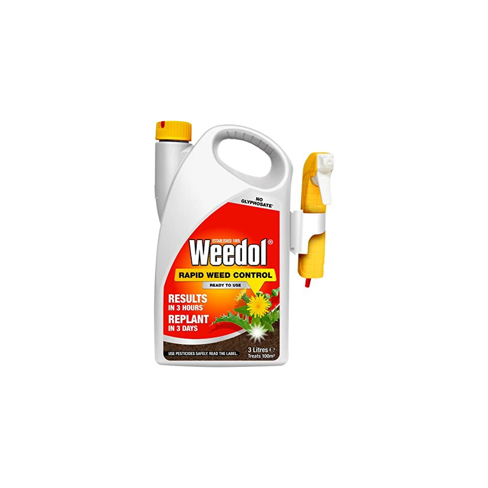 Rapid Weedkiller with Manual Sprayer, Ready To Use, 3L