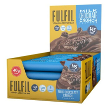 Vitamin and Protein Bar (15 x 40 g Bars) — Milk Chocolate Crunch - 15 g High Protein, 9 Vitamins, Low Sugar