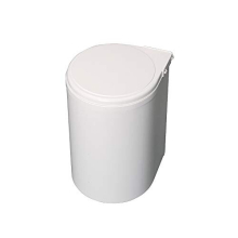 - Waste bin for cabinet door, recycling bin, 13 L bin with automatic opening lid and fastening to door, plastic, white