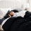 Imperial Rooms (Black, Double (200 x 200 cm)) Plain Duvet Quilt Cover 3PC Reversible Bedding Set 18