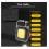 Rechargeable Keychain Work Light LED Camping Lantern, 2Pcs Mini COB Flashlight, 7 Light Modes Multifunctional Portable Mini Pocket Light(Black) 2