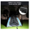Rechargeable Keychain Work Light LED Camping Lantern, 2Pcs Mini COB Flashlight, 7 Light Modes Multifunctional Portable Mini Pocket Light(Black) 3