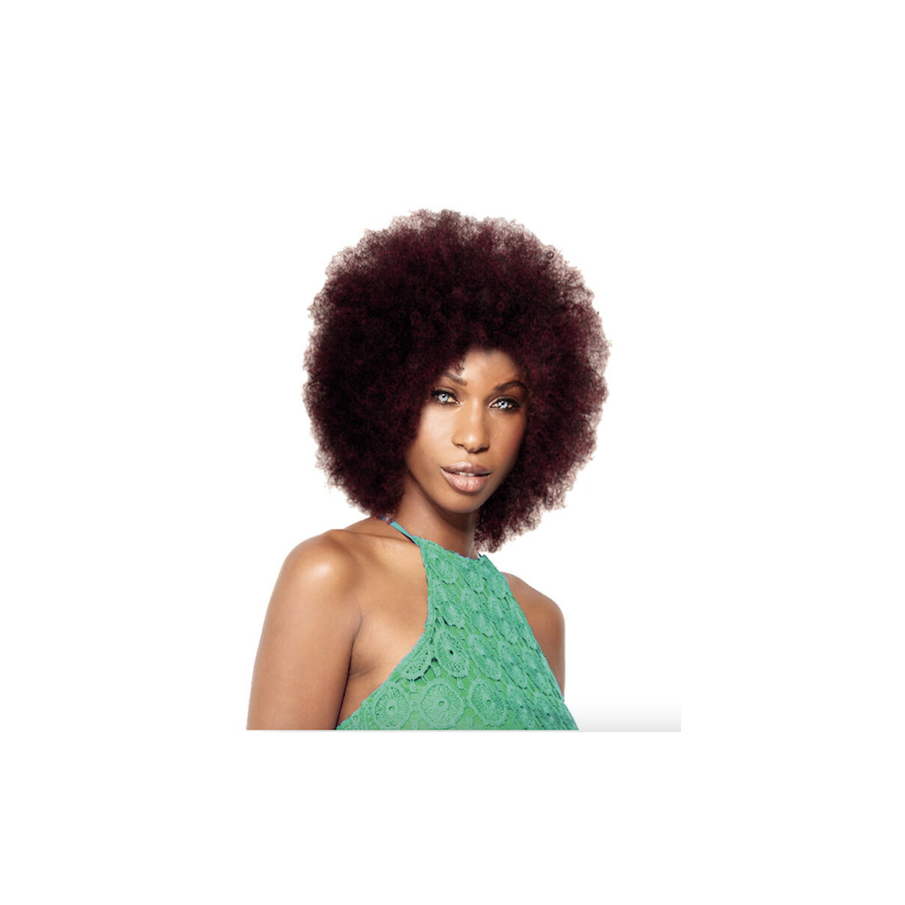 By Sleek Unisex Brown (4 Medium ) Sleek Wig Fashion Jumbo Afro Synthetic Wig 16'' Inch