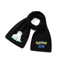 (Scarf ~ 23) Pikachu fall and winter scarf black casual warm printed neck scarf neck protector, children's gifts