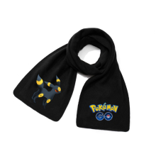 (Scarf ~ 19) Pikachu fall and winter scarf black casual warm printed neck scarf neck protector, children's gifts
