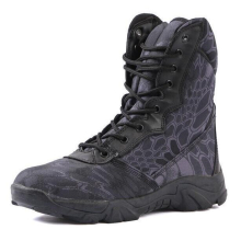 (Black Python pattern, EU 41 / Women UK 8 / Men UK 7) Mens Desert Army Combat Patrol Boots Tactical Cadet Military Walking Work Shoes