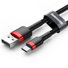 Baseus CATKLF-U91 USB cable USB 2.0 3 m USB A USB C Black Red