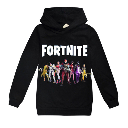 6-7 Years/130cm, Black Hodies) Kids Fortnite Print Hoodie Jumper