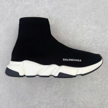 (Black 1, UK5.5=EUR38) Women's and Men's Designer Knit Speed Sock Runner Shoes Couple Shoes