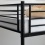 3FT Metal Bunk Bed Single over Single Loft Bed Frame W/ Ladder Safety Guardrail 10