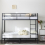 3FT Metal Bunk Bed Single over Single Loft Bed Frame W/ Ladder Safety Guardrail 3
