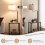 Casart Floor Lamp End Table with Lamp Set Bedside Light W/ USB Charging Ports 5