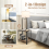 Casart Floor Lamp End Table with Lamp Set Bedside Light W/ USB Charging Ports 4