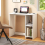 Casart Wooden Computer Desk Writing Desk PC Laptop Table W/2 Compartments 6