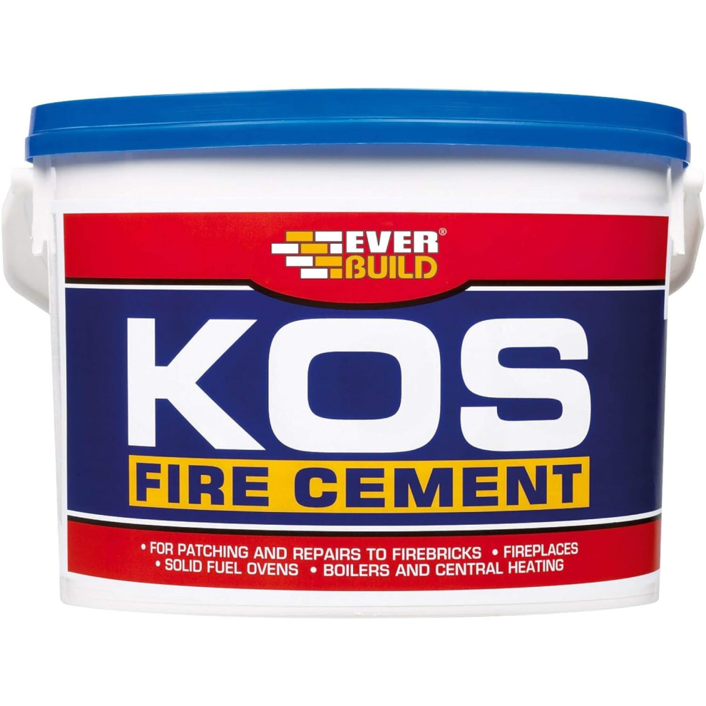 Everbuild KOS Fire Cement, Black, 500 g   PCKOSBKFIRE05(N)