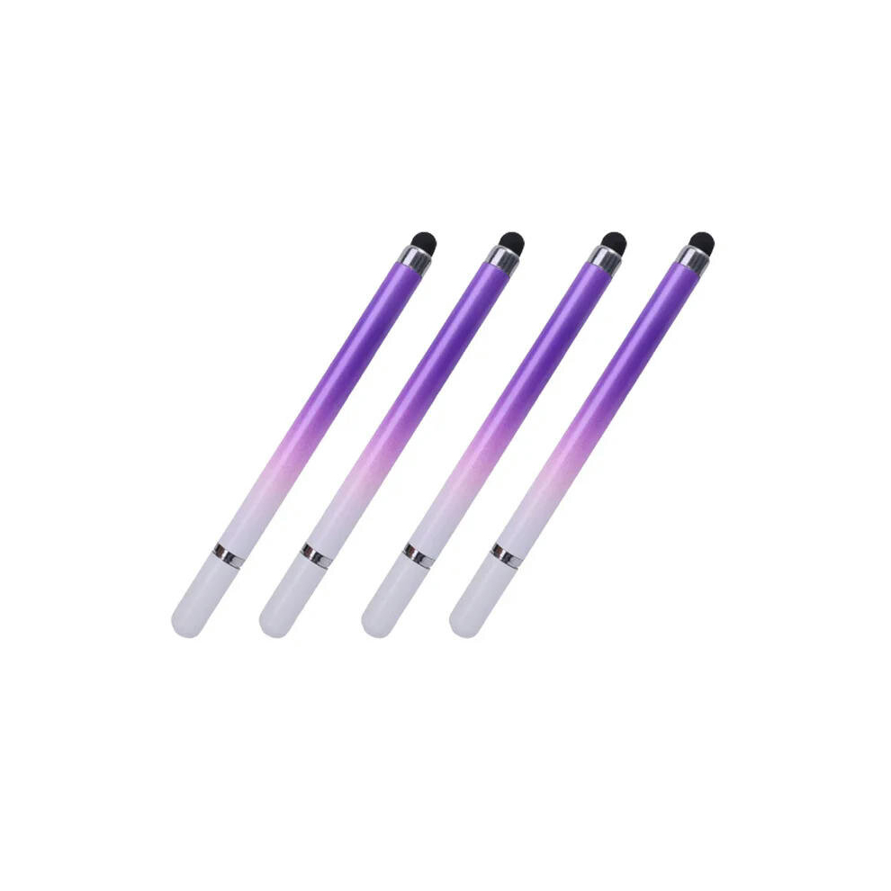 (4 Gradient Purple) 2 In 1 Stylus Pen For Cellphone Tablet Capacitive Touch Pencil For Iphone Samsung Universal Android Phone Drawing Screen Pencil