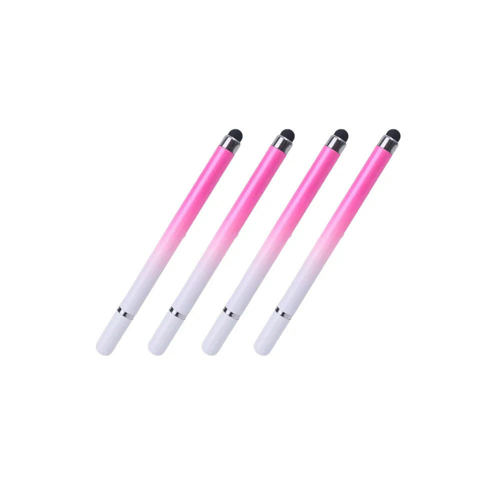 (4 Gradient Pink) 2 In 1 Stylus Pen For Cellphone Tablet Capacitive Touch Pencil For Iphone Samsung Universal Android Phone Drawing Screen Pencil