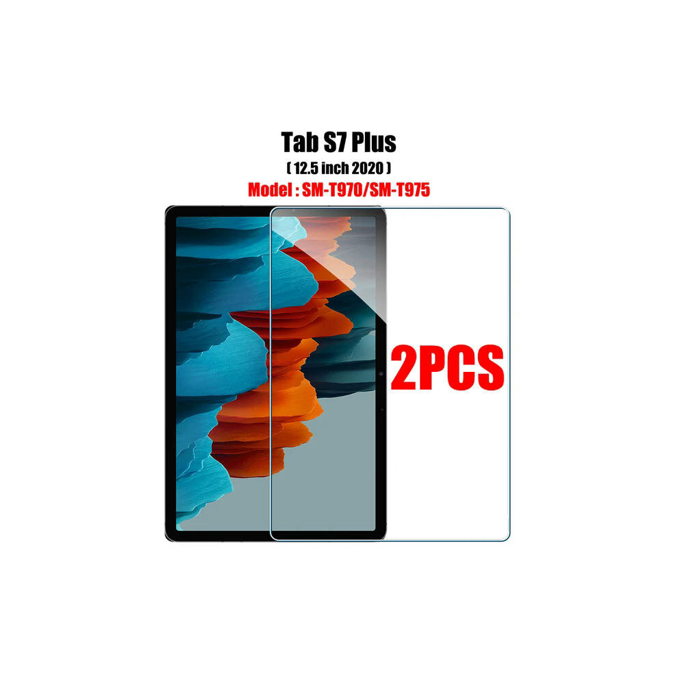 (2pcs Tab S7 Plus) 2PCS Tempered Glass Screen Protector for Samsung Galaxy Tab S8 Ultra Plus S6 Lite S7 Fe A7 Lite A8 S9 A9 Tablet Accessories Film