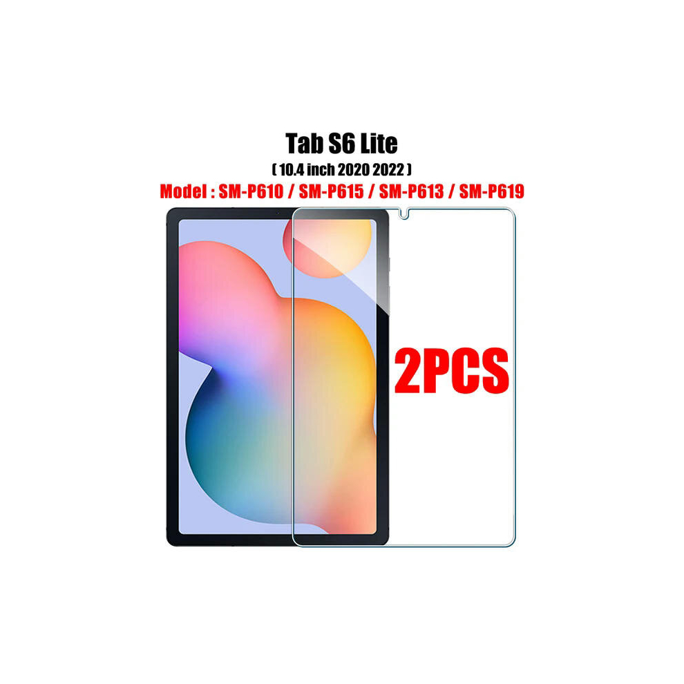 (2pcs Tab S6 Lite) 2PCS Tempered Glass Screen Protector for Samsung Galaxy Tab S8 Ultra Plus S6 Lite S7 Fe A7 Lite A8 S9 A9 Tablet Accessories Film