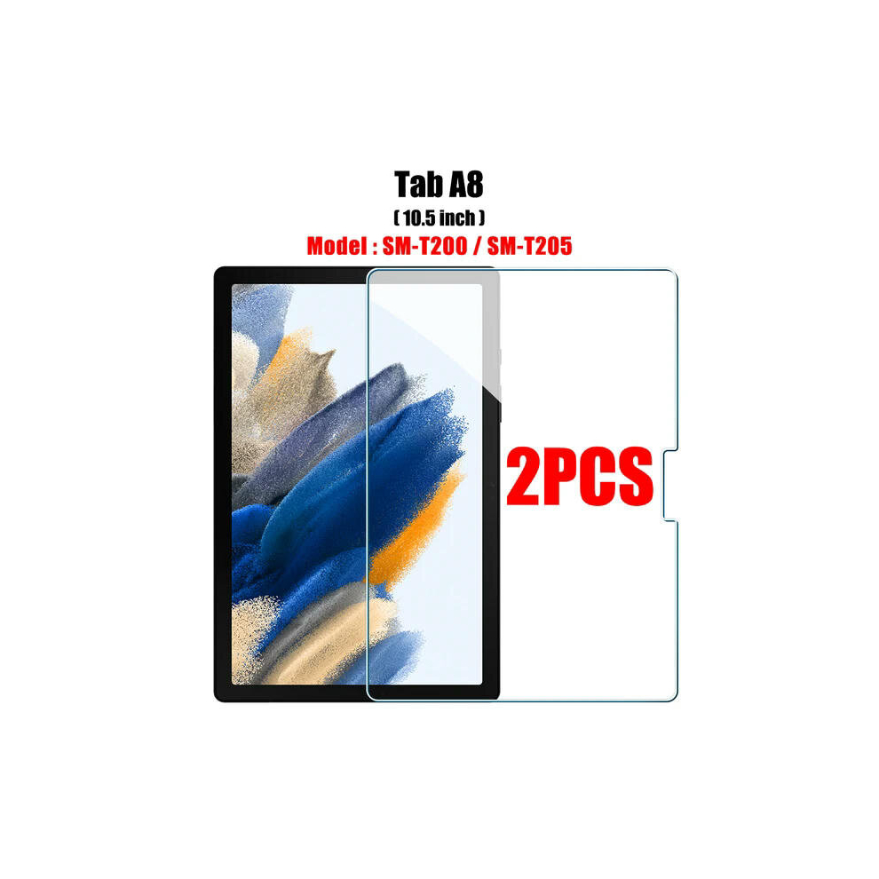 (2pcs Tab A8) 2PCS Tempered Glass Screen Protector for Samsung Galaxy Tab S8 Ultra Plus S6 Lite S7 Fe A7 Lite A8 S9 A9 Tablet Accessories Film