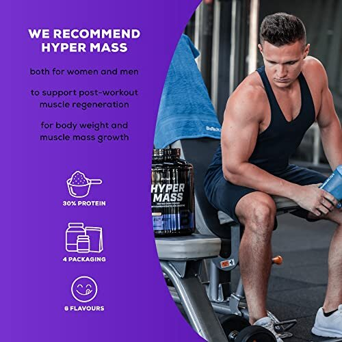Hard gainer BioTech USA - Hyper Mass - Salted Caramel 1000g 2