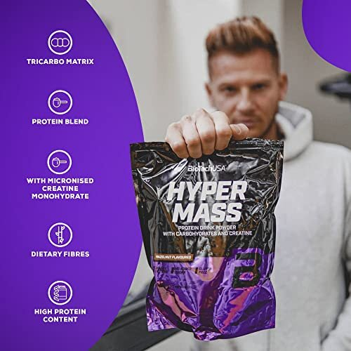 Hard gainer BioTech USA - Hyper Mass - Salted Caramel 1000g 1