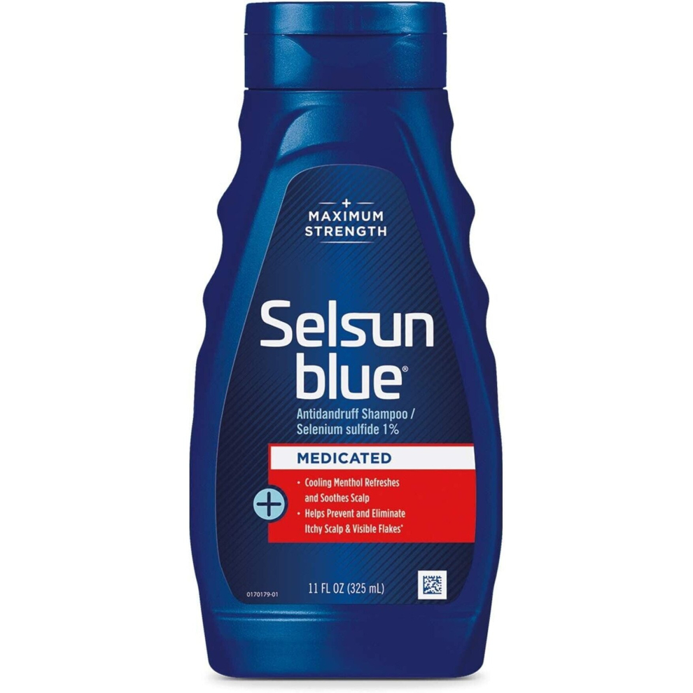 Selsun Blue Maximum Strength anti Dandruff Dermatitis Shampoo 325Ml - UK Seller