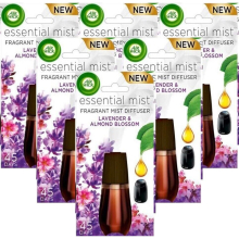 6 X Air Wick Essential Oil Mist Refill - Lavender & Almond Blossom - Exp 06/2023