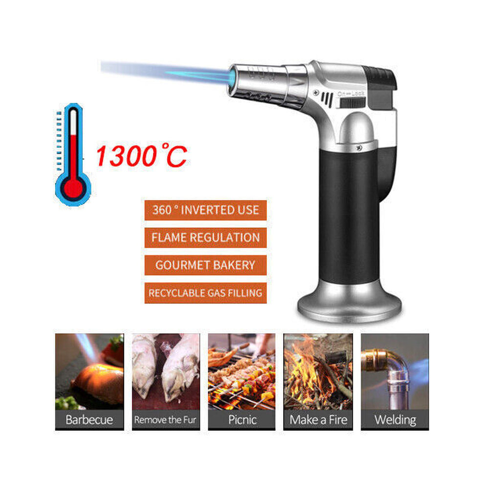 Refillable Butane Gas Micro Blow Torch Lighter Welding Soldering Brazing Tools