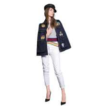 (EU 38) DSQUARED2 Womens Studded Poncho Jacket Winter