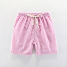 (Pink, 120cm) Boys Shorts Kids Shorts Candy Color Girls Children Summer Beach Loose Shorts Casual Pants Cotton & Linen Comfortable 2-10Yrs Hot
