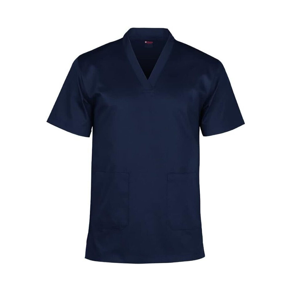 Ph (Navy, Xs) Medical Top & Trouser Scrub Set 100% Cotton Scrubs