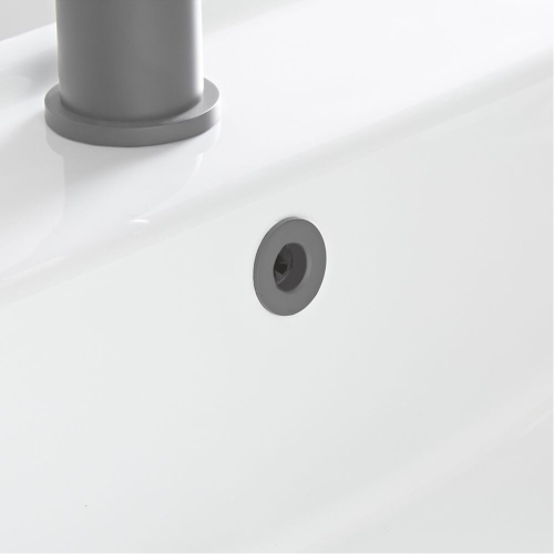 NES Home Nes Home Basin Overflow Ring Replacement Overflow Sink Hole Cover Matt Grey 1