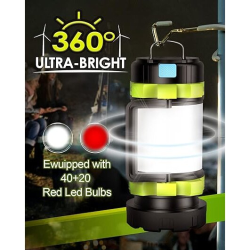 Powerful performance flashlight garden and camping searchlight 6 power options