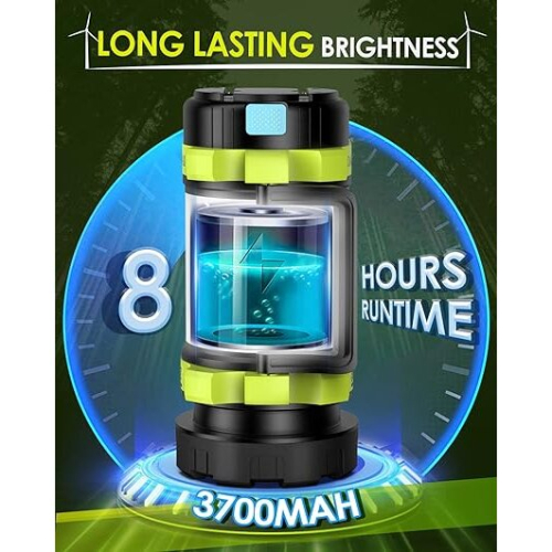Powerful performance flashlight garden and camping searchlight 6 power options 1