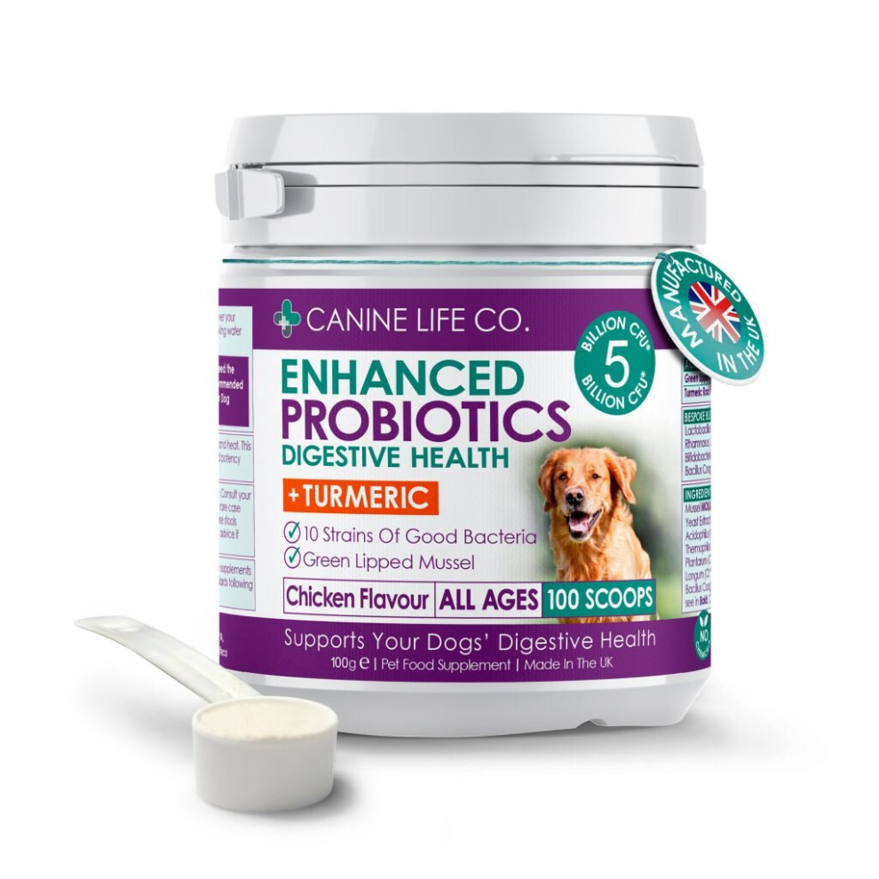 Enhanced Dog Probiotics For Digestive Health - 100g Of Powder