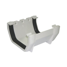 FloPlast RUS1 Square Line Gutter Union Bracket White, 114mm