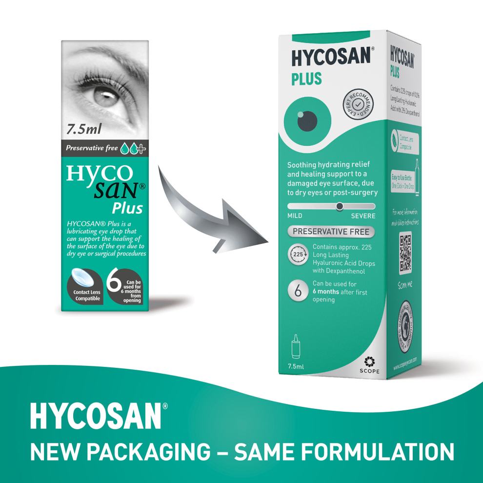 Hycosan Plus Preservative-Free 7.5ml - Pack of 2