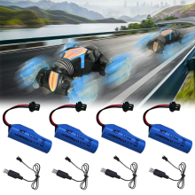 4pcs 14500 Lithium Ion battery 600mah capacity 3.7V rechargeable battery