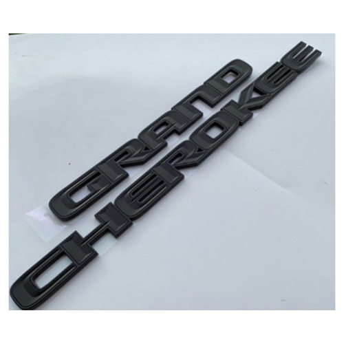 (Black) Grand Cherokee Door Side Emblem Letters Sticker