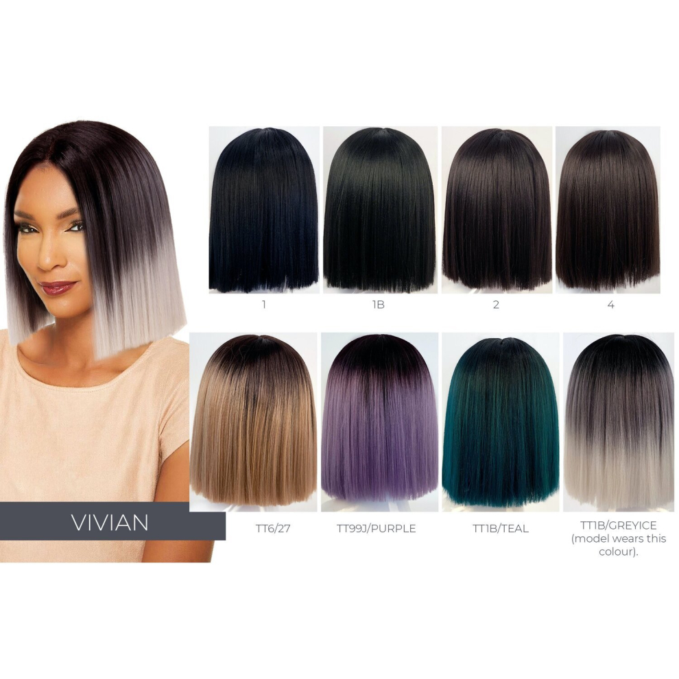 By Sleek Unisex Multicoloured (Tt1b.greyice) Sleek Vivian Spotlight 101 Wig 12'' Inch