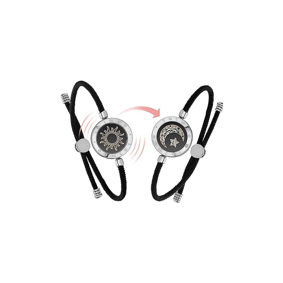 Long Distance Touch Bracelets For Couples, Vibration Brown