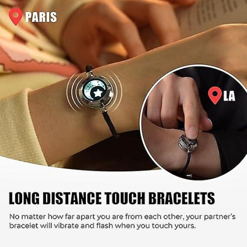 Long Distance Touch Bracelets For Couples, Vibration 2