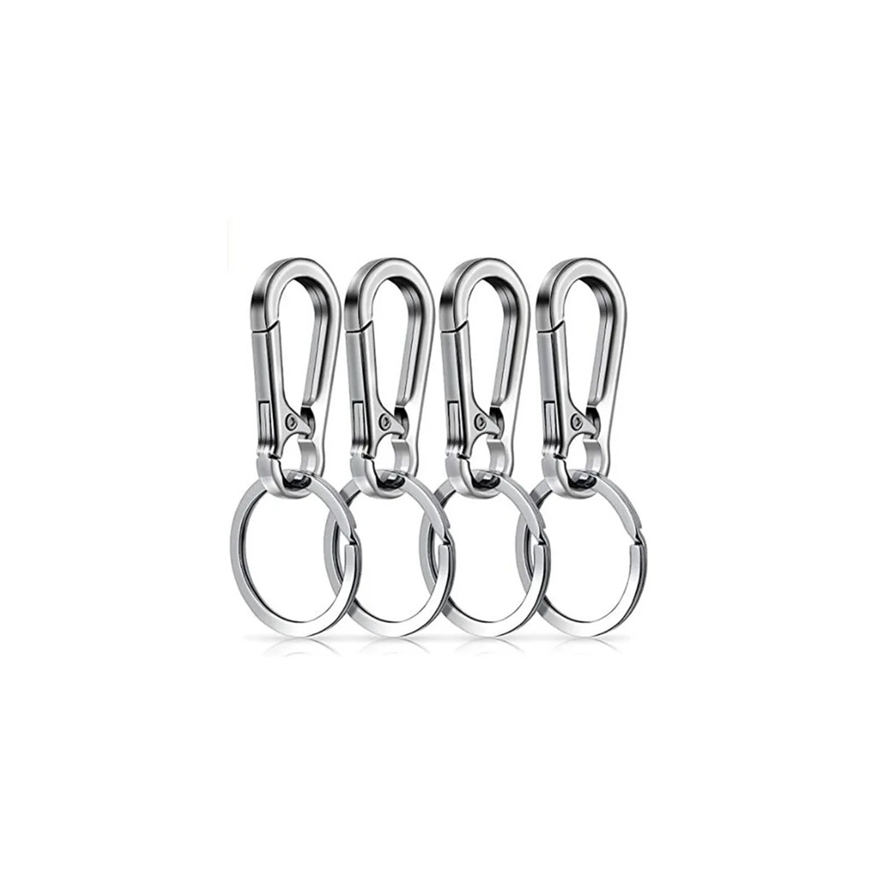 4 Pcs Metal Keychain Clip