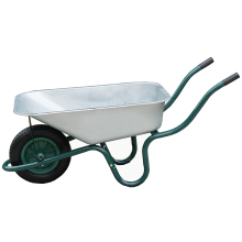 Heavy Duty Wheelbarrow 85L Litre Steel Garden Cart Pneumatic Wheel