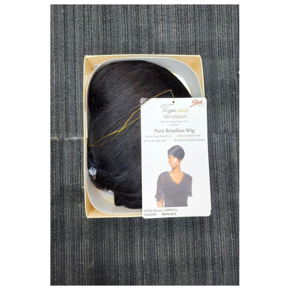 By Sleek Unisex Brown,Gold (2 Dark Brown) Sleek Virgin Gold Brazilian Larry Wig 20'' Inch