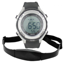 Polar Heart Rate Monitor Watch - Waterproof Fitness Sport Running Hrm With Wireless Pulse Sensor
